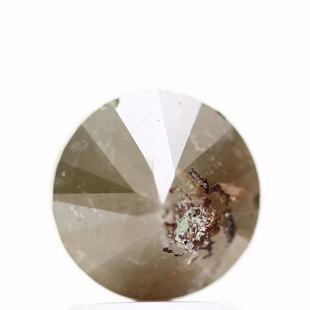 1.87 Carat Gray Round Shape Brilliant Cut Natural Loose Diamond