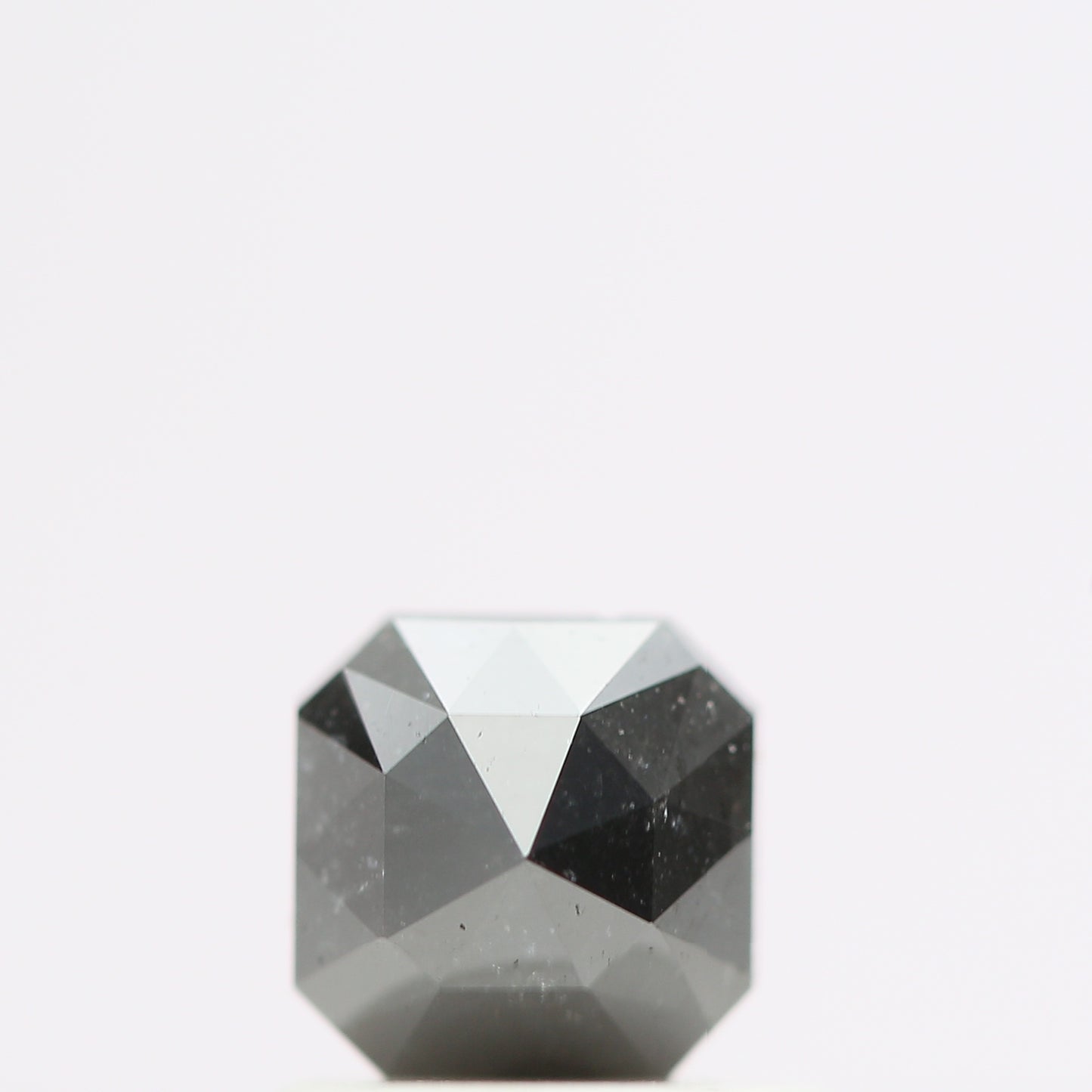 0.59 Ct Natural Black Cushion Single Cut Loose Diamond for Jewelery