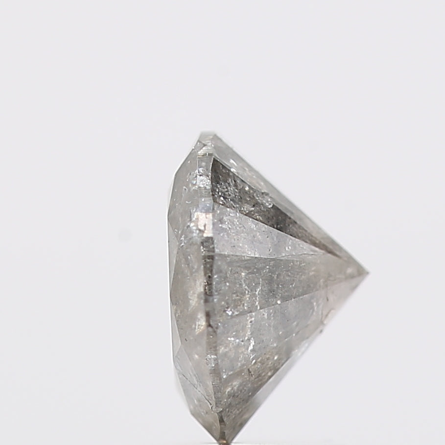 1.24 Carat Fancy Gray Round Shape Brilliant Cut Natural Loose Diamond