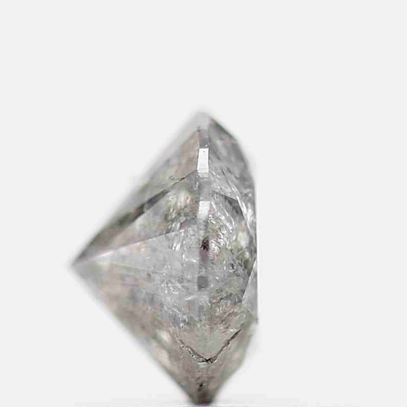 0.66 Carat Fancy Gray Round Shape Brilliant Cut Natural Loose Diamond