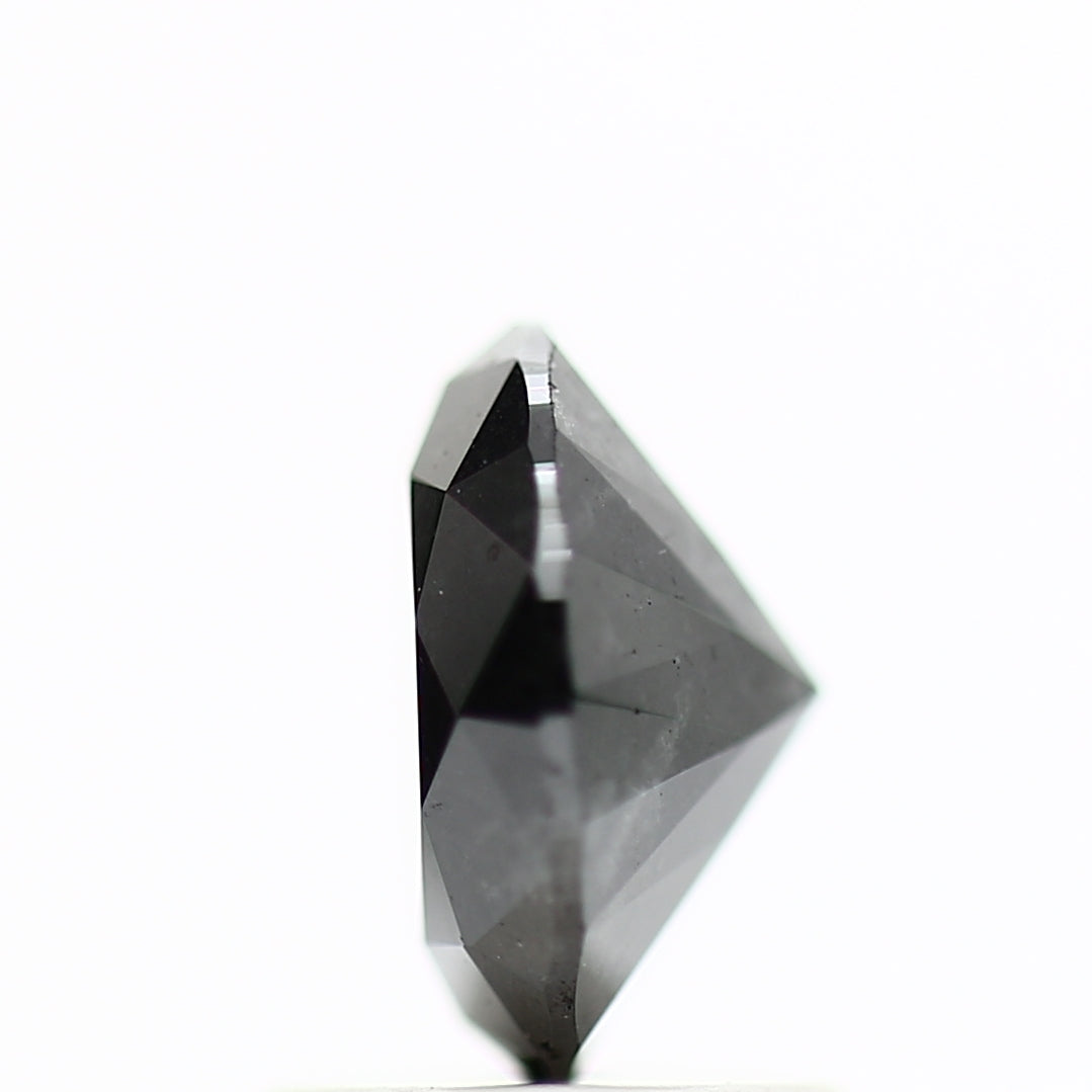 GIA round black certified diamonds