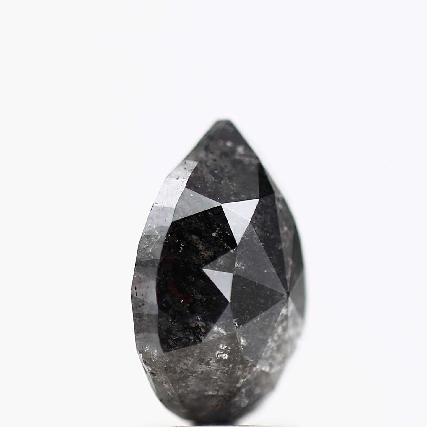 Salt and Pepper Diamond Fancy Gray Color 2.74 CT 10.08 x 7.45 x 4.30 MM Pear Cut Diamond! Natural Loose Diamond ! Christmas Gift for Her