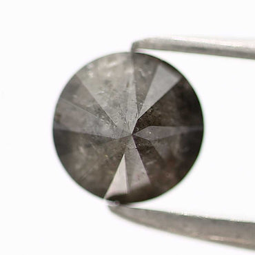 0.72 Carat Fancy Gray Round Shape Brilliant Cut Natural Loose Diamond