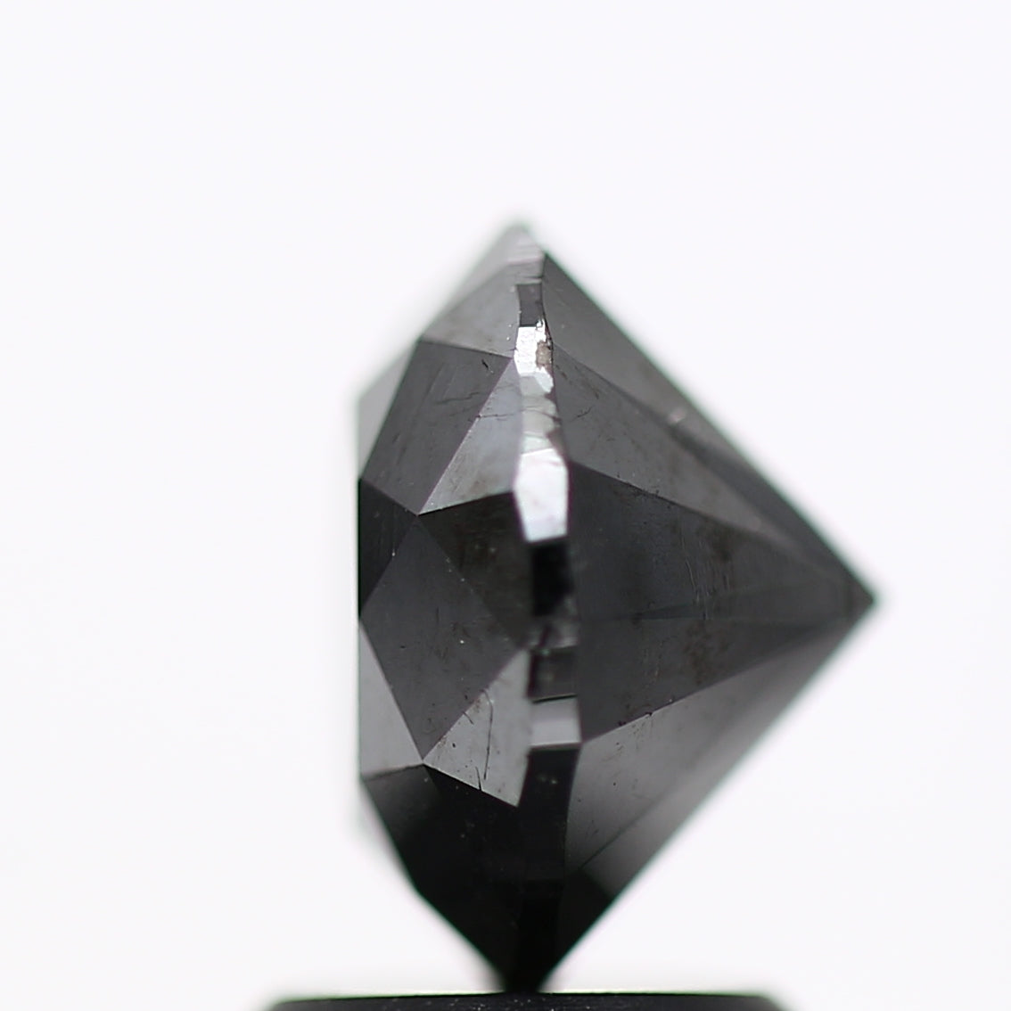 2.54 Carat Fancy Black Round Shape Brilliant Cut Natural Loose Diamond