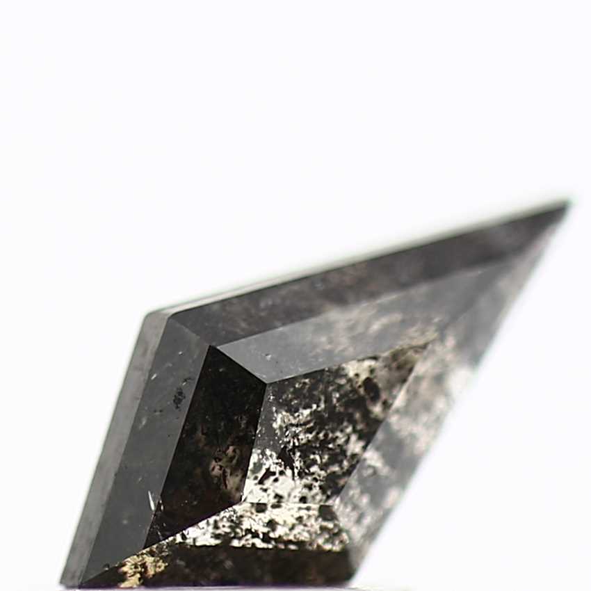 Salt and Pepper Diamond ! Fancy Gray Color Kite Diamond for Engagement Ring ! Natural Loose Diamond ! 0.51 Carat Unique Rare Diamond For Her