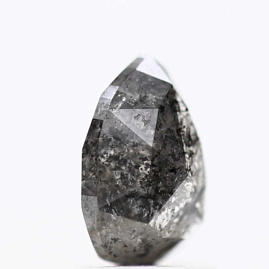 Salt and Pepper Diamond Fancy Gray Color 1.21 CT 7.70 x 5.47 x 3.28 MM Pear Cut Diamond! Natural Loose Diamond ! Christmas Gift for Her