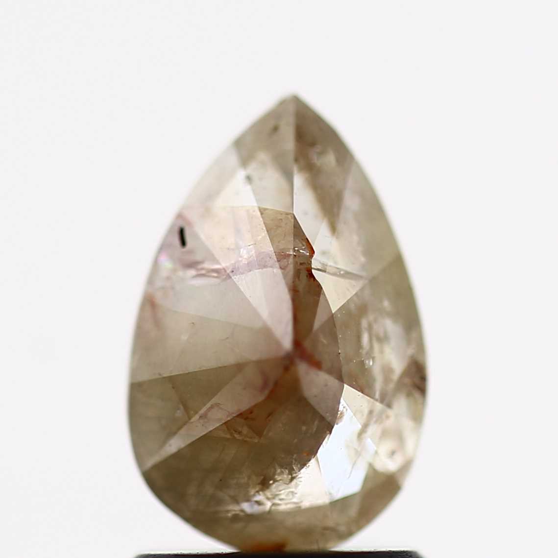 Salt and Pepper Diamond Fancy Brown Color 1.14 CT 9.01 x 5.86 x 3.65 MM Pear Cut Diamond! Natural Loose Diamond ! Christmas Gift for Her