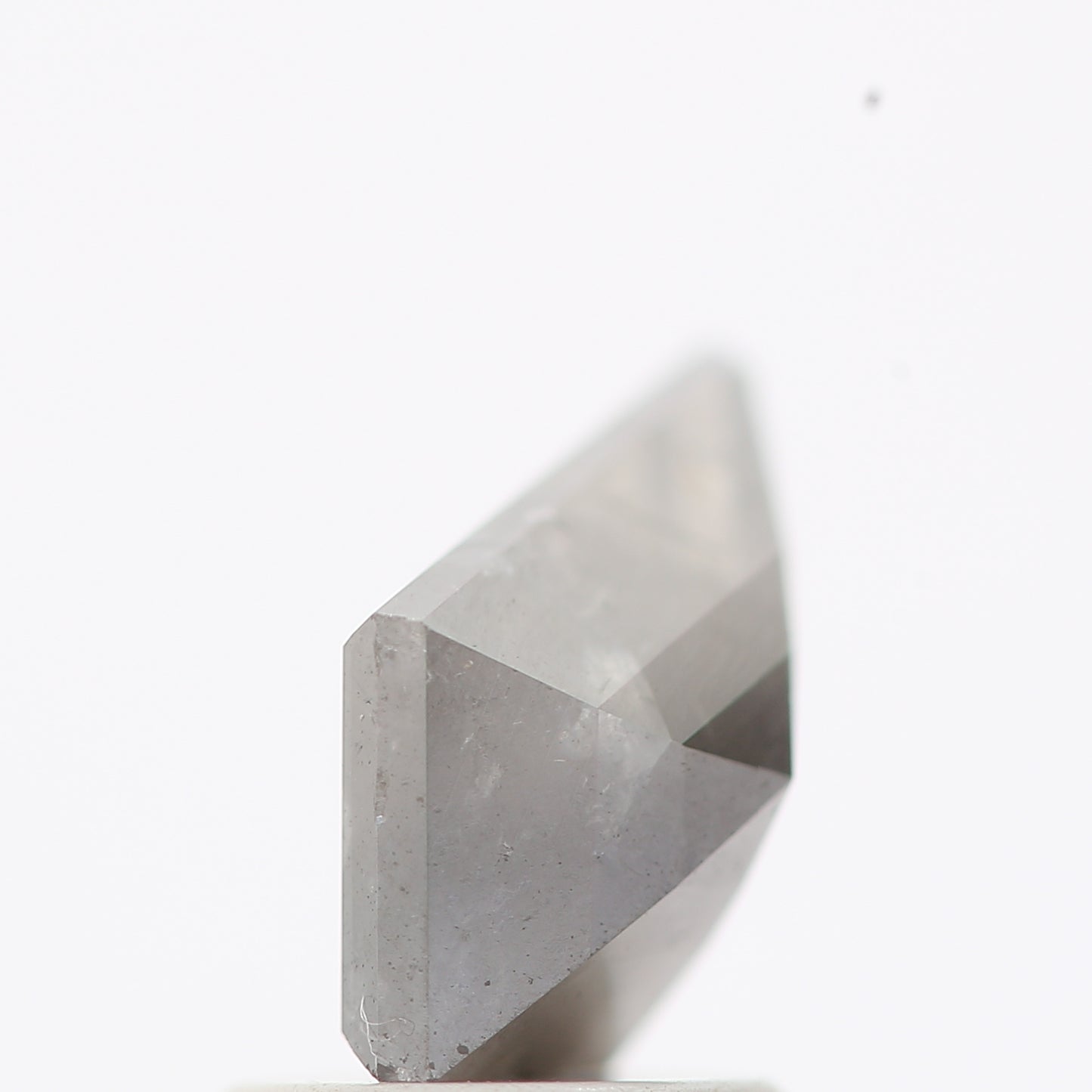 salt and pepper diamond ! 1.19 Ct 10.20 x 6.68 x 3.60 MM natural gray shield loose diamond for engagement ring for her