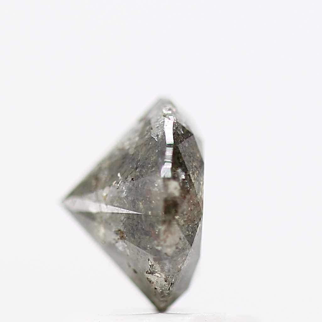 1.09 Carat Salt and Pepper Round Brilliant Cut Natural Loose Diamond