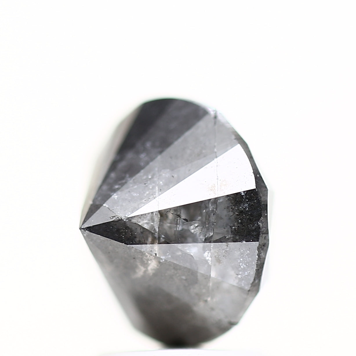 3 Carat Gray Rustic Round Shape Brilliant Cut Natural Loose Diamond