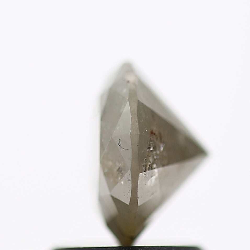 1.24 Carat Fancy Gray Rustic Round Shape Brilliant Cut Natural Loose Diamond