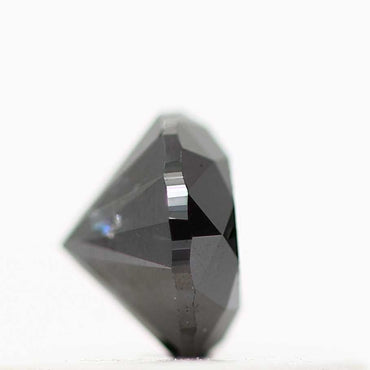 0.29 Carat Fancy Black Round Shape Brilliant Cut Natural Loose Diamond