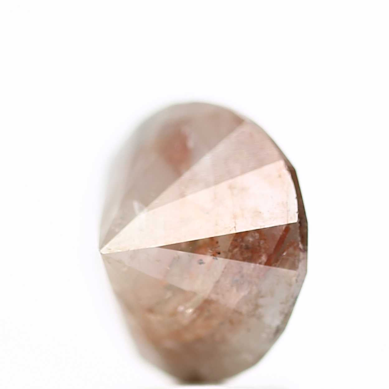 Salt And Pepper Diamond Fancy Brown Color 3.18 CT 8.88 x 6.29 MM Round Brilliant Cut Diamond ! Natural Loose Diamond, Christmas Gift for Her