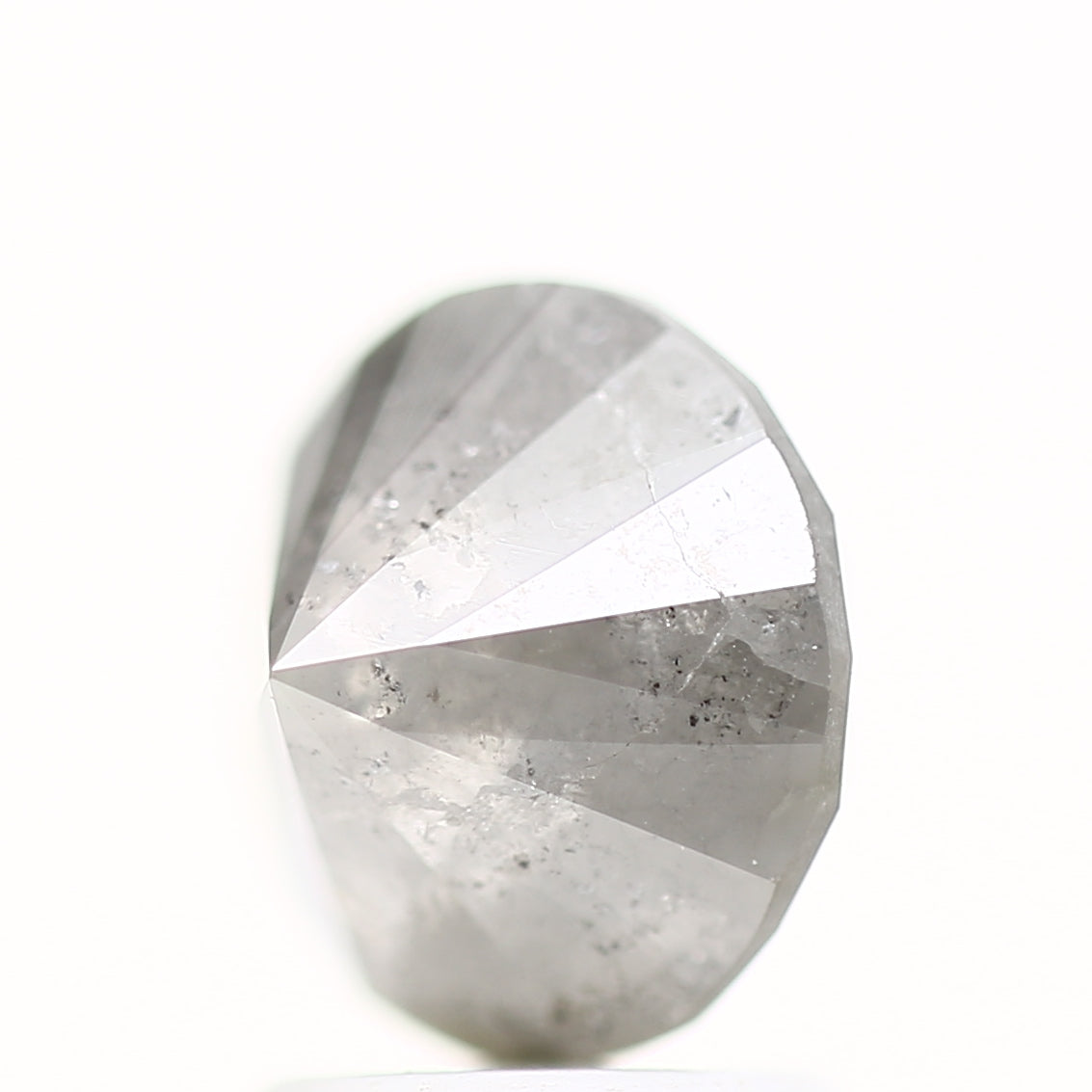 2.51 Carat Salt and Pepper Diamond Fancy Round Brilliant Cut Natural Loose Diamond