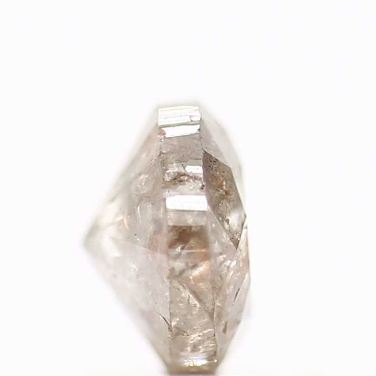 0.80 Carat Round Cut Brilliant Gray Salt and Pepper Natural Loose Diamond