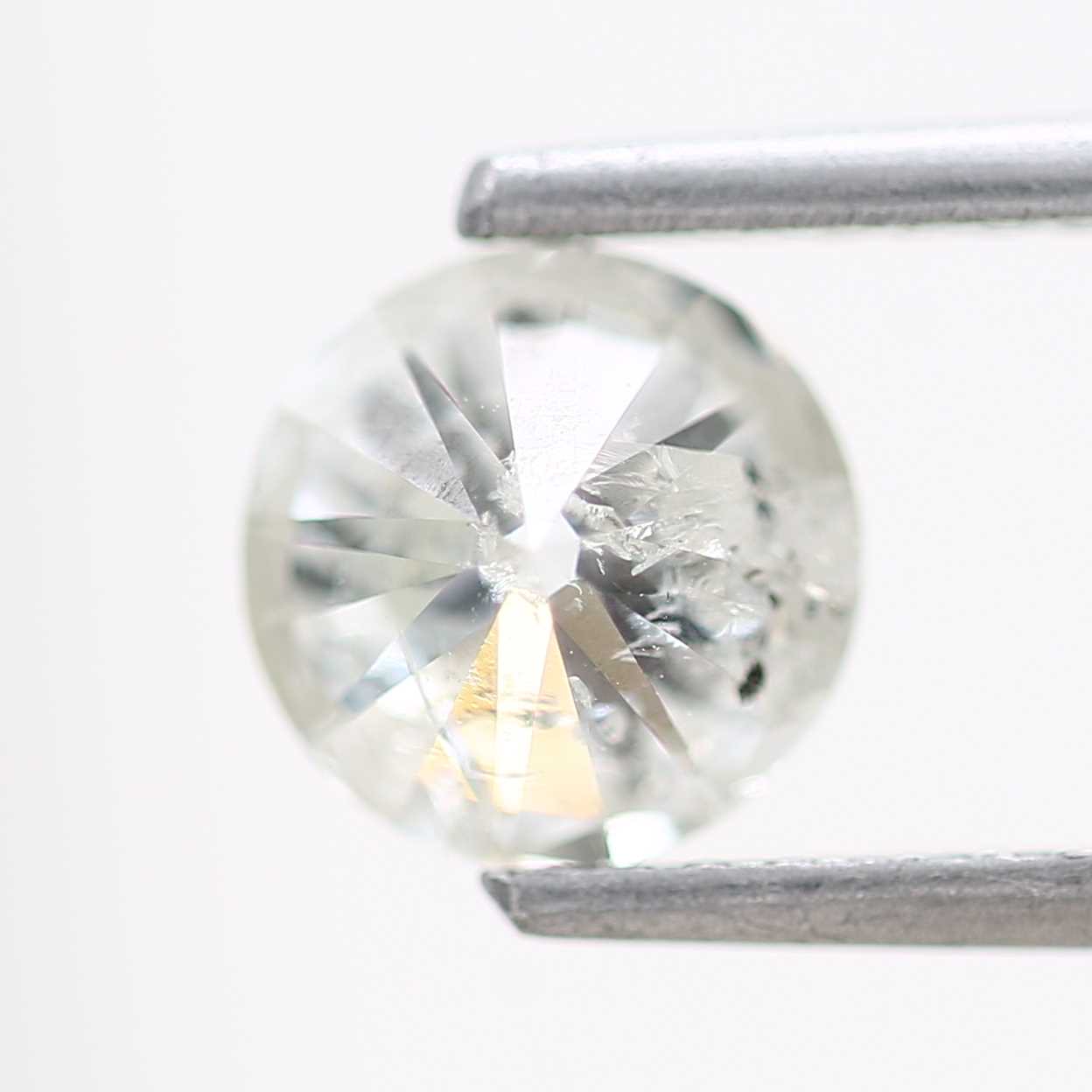 1.06 Carat Salt and Pepper Diamond Round Brilliant Cut Natural Loose Diamond