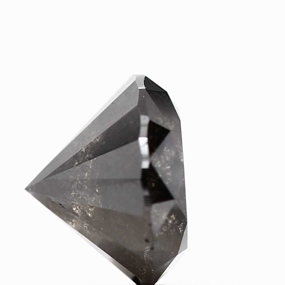 1.26 Carat Fancy Black Round Shape Brilliant Cut Natural Loose Diamond