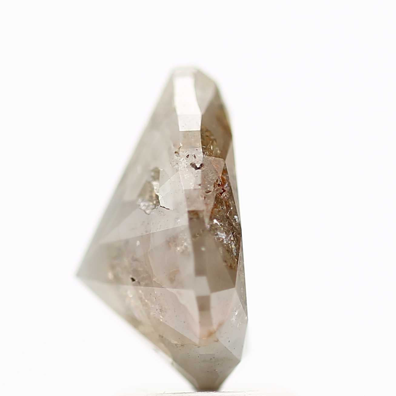 Salt and Pepper Diamond Fancy Brown Color 2.49 CT 10.35 x 6.84 x 5.40 MM Pear Cut Diamond! Natural Loose Diamond ! Christmas Gift for Her