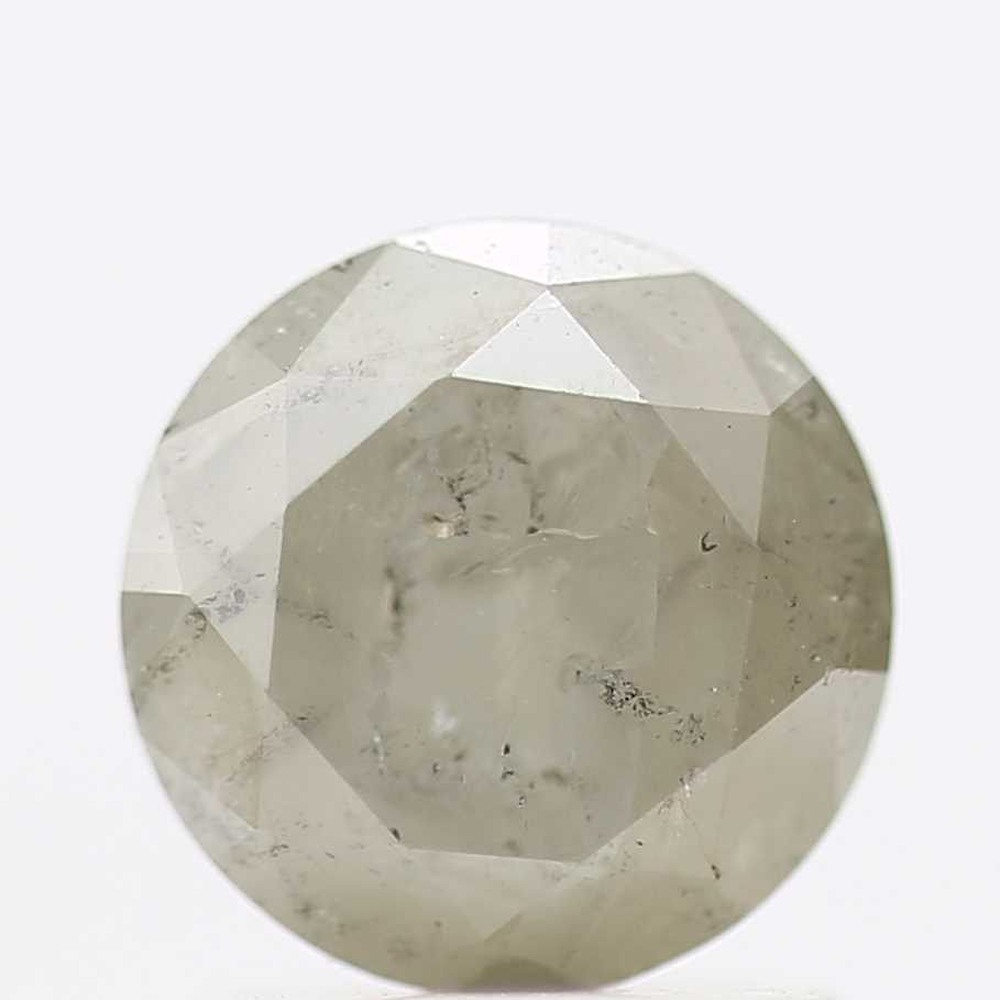 1.19 Carat Salt and Pepper Gray Round Brilliant Cut Natural Loose Diamond