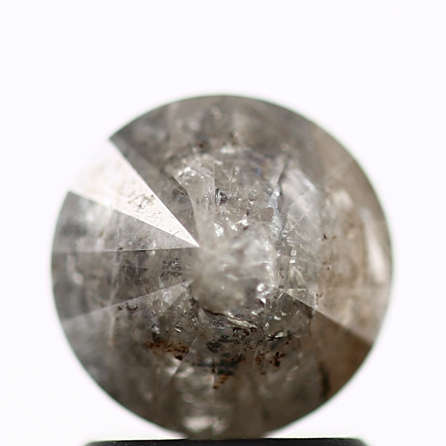 1.43 Carat Salt and Pepper Diamond Round Brilliant Cut Natural Loose Diamond