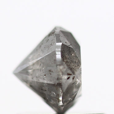 0.85 Carat Salt and Pepper Diamond Gray Round Brilliant Cut Natural Loose Diamond