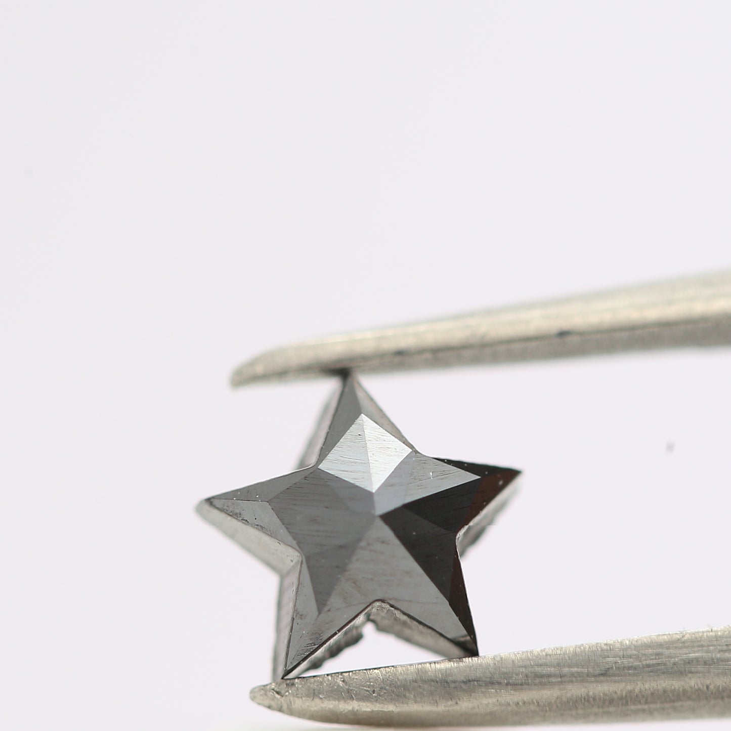 0.56 Ct Natural Black Star Cut Loose Diamond for Jewelery