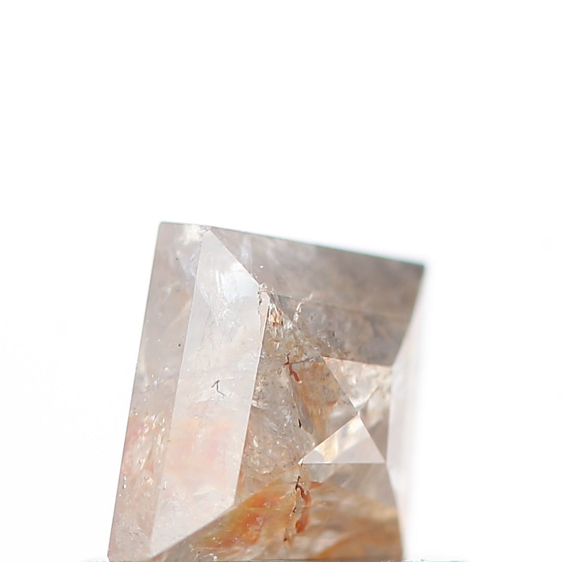 salt and pepper diamond ! 0.60 Ct 6.90 x 5.80 x 2.40 MM natural gray shield loose diamond for engagement ring for her
