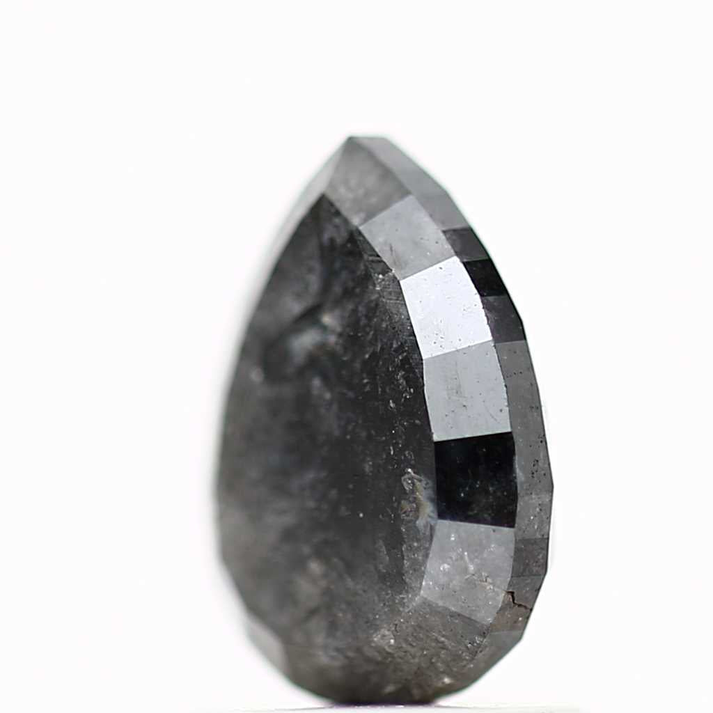 Salt and Pepper Diamond Fancy Gray Color 1.22 CT 7.79 x 5.48 x 3.18 MM Pear Cut Diamond! Natural Loose Diamond ! Christmas Gift for Her