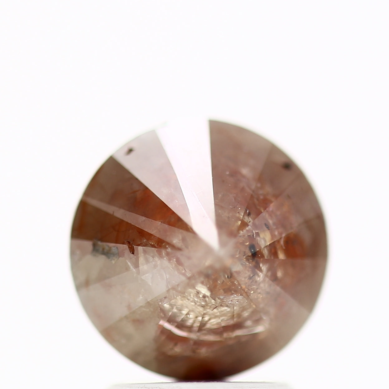 2.54 Carat Fancy Orange Brown Round Shape Brilliant Cut Natural Loose Diamond