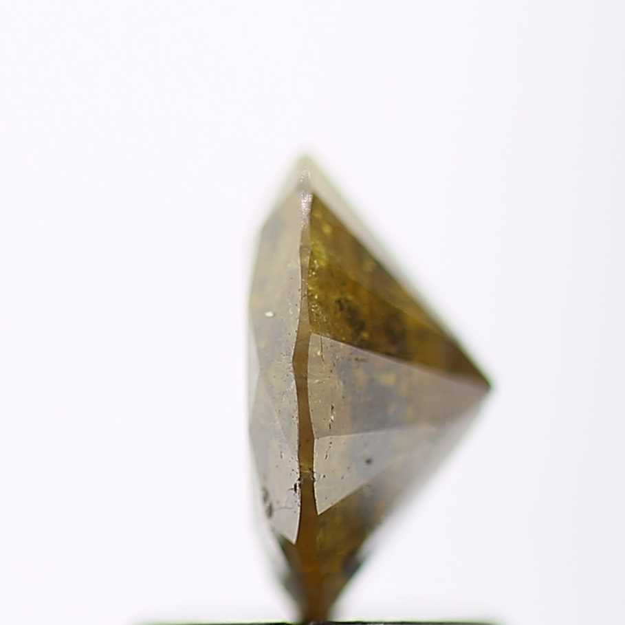 1.20 Carat Yellow Rustic Fancy Round Brilliant Cut Natural Loose Diamond