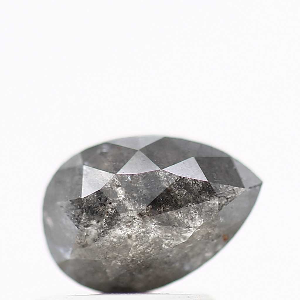 Salt and Pepper Diamond Fancy Gray Color 0.87 CT 7.34 x 5.11 x 2.66 MM Pear Cut Diamond! Natural Loose Diamond ! Christmas Gift for Her