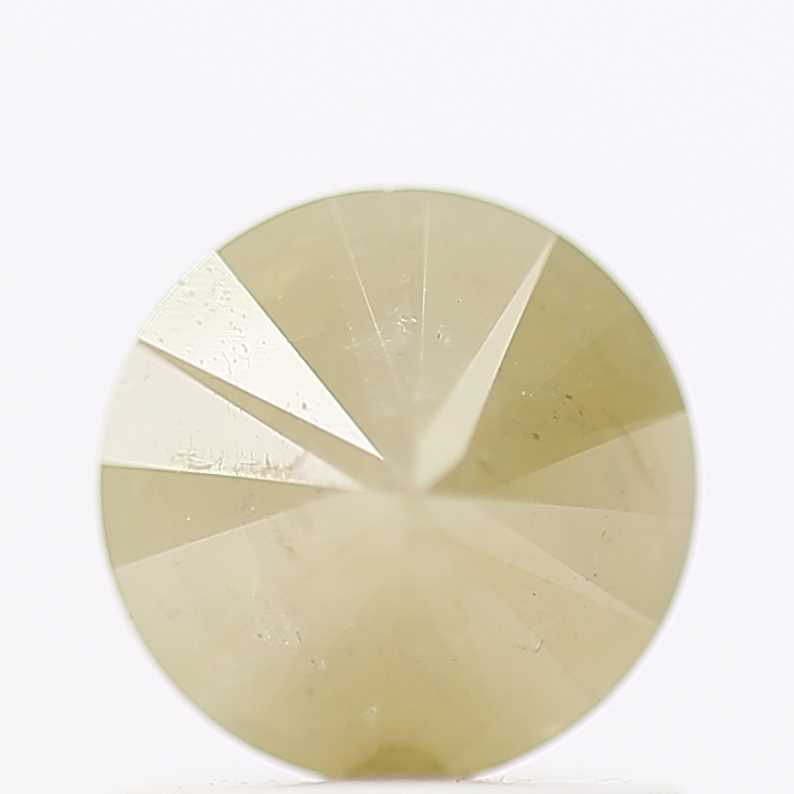 0.94 Carat Fancy Yellow Rustic Round Brilliant Cut Natural Loose Diamond