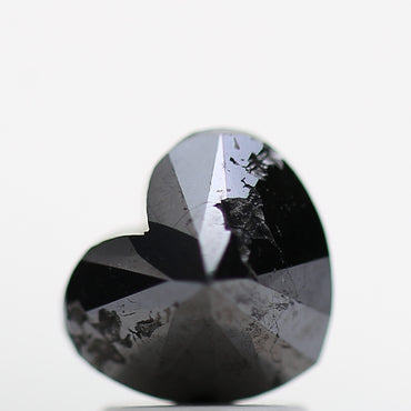 Heart Shape Fancy Black Natural Loose Diamond 2.14 Carat