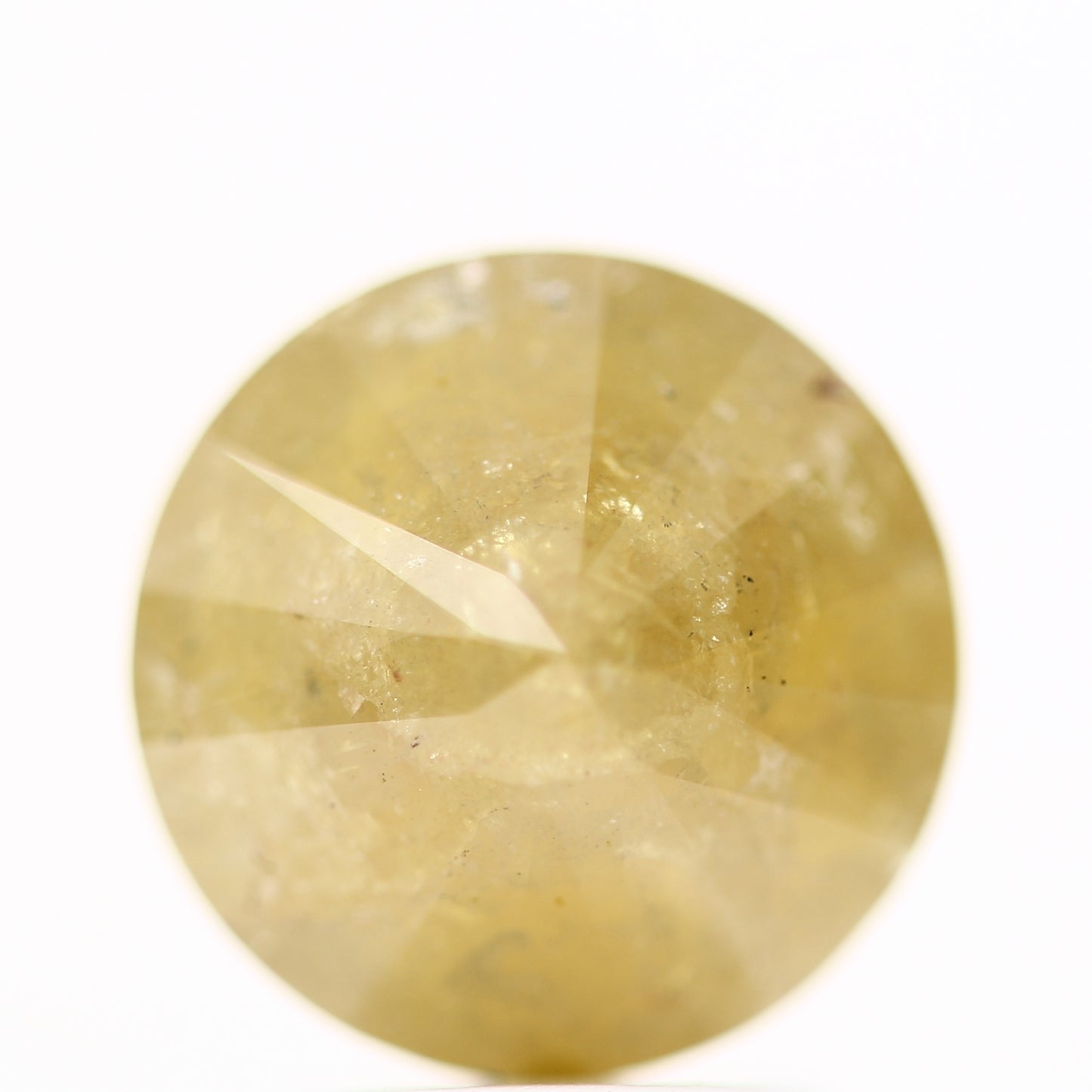 3.03 Carat Fancy Yellow Rustic Round Brilliant Cut Natural Loose Diamond