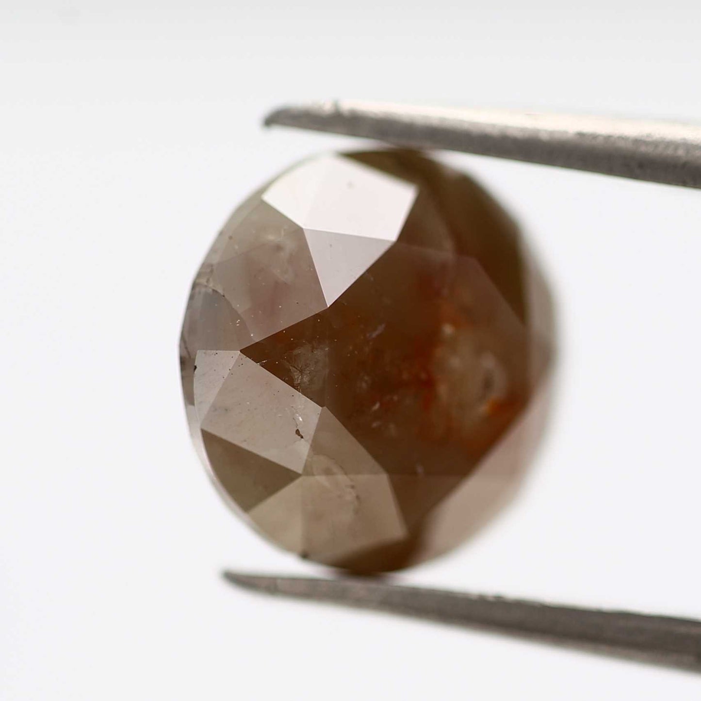 3.50 Carat Brown Rustic Round Brilliant Cut Natural Loose Diamond