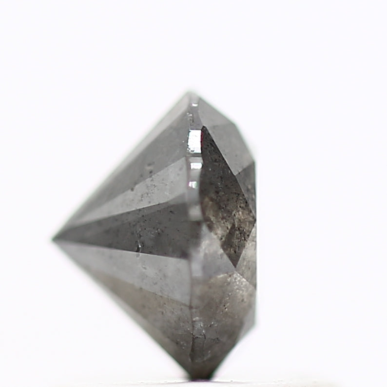 0.87 Carat Fancy Gray Salt And Pepper Round Shape Natural Loose Diamond