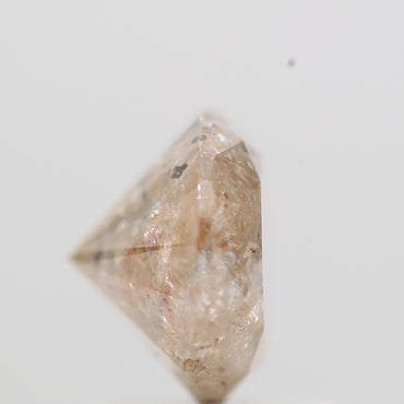 1.24 Carat Peach Brown Round Shape Brilliant Cut Natural Loose Diamond