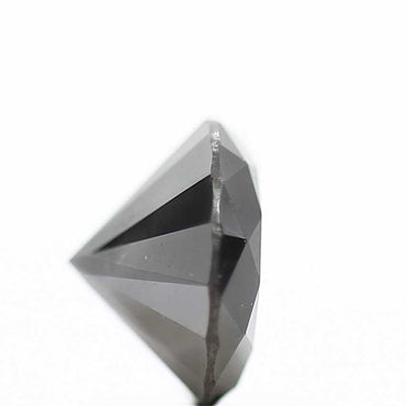 2.02 Carat Fancy Black Round Shape Brilliant Cut Natural Loose Diamond