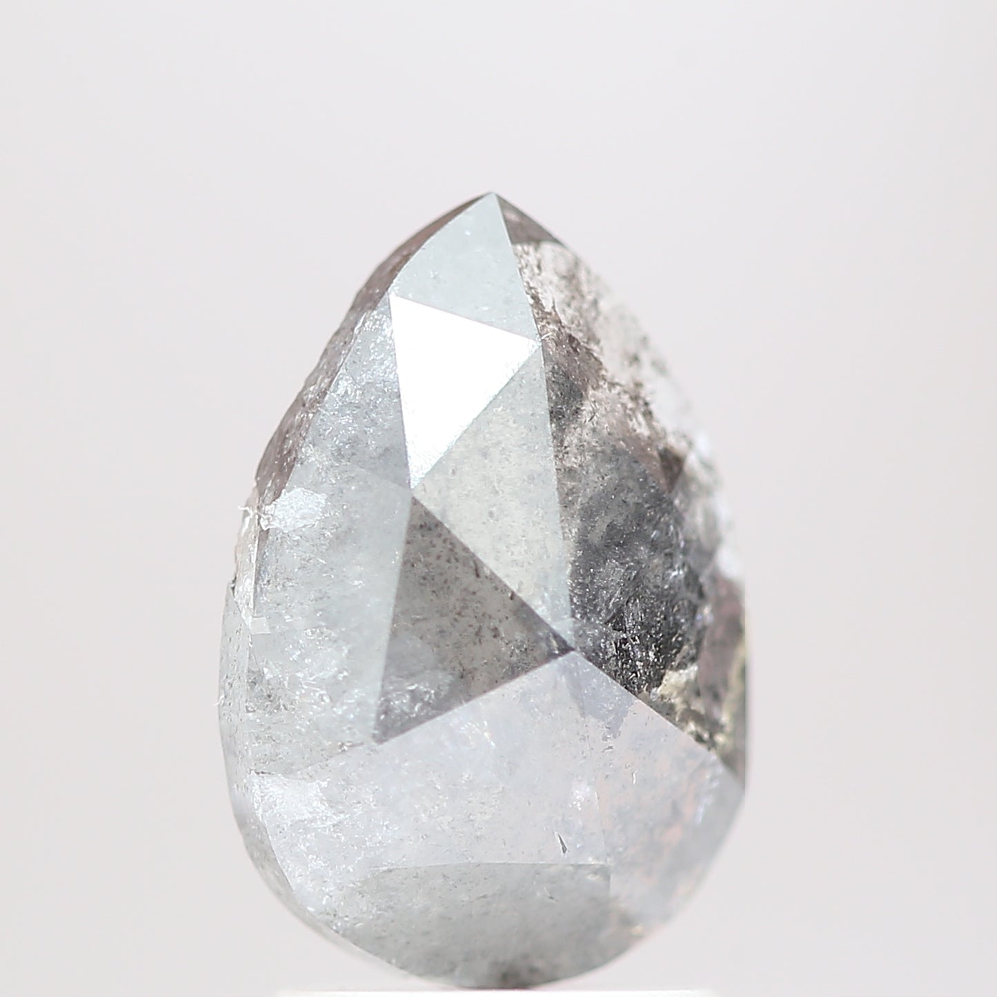 Salt and Pepper Diamond Fancy Gray Color 1.72 CT 9.90 x 6.80 x 3.31 MM Pear Cut Diamond! Natural Loose Diamond ! Christmas Gift for Her