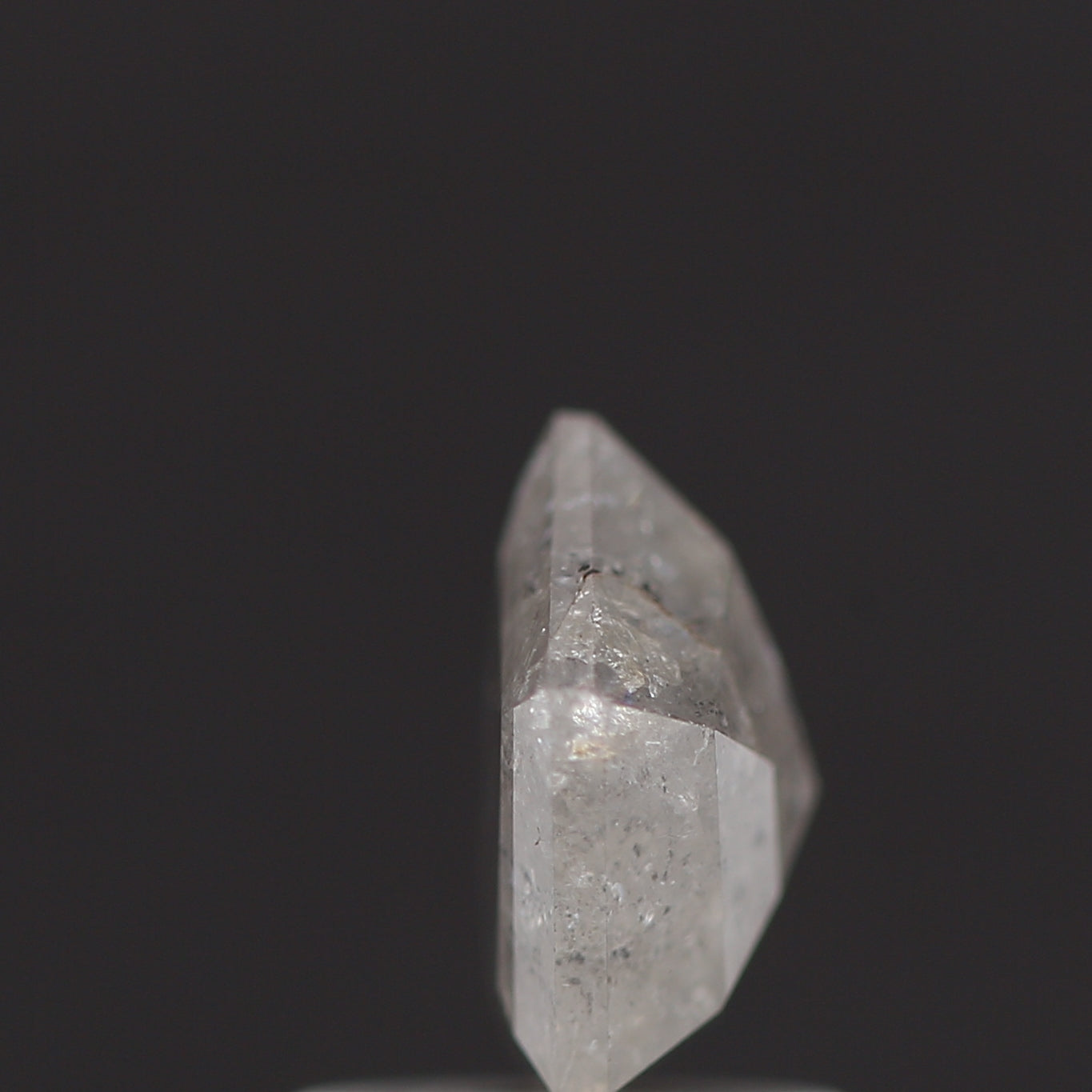 salt and pepper diamond ! 1.27 Ct 8.60 x 6.90 x 3.20 MM natural gray shield loose diamond for engagement ring for her
