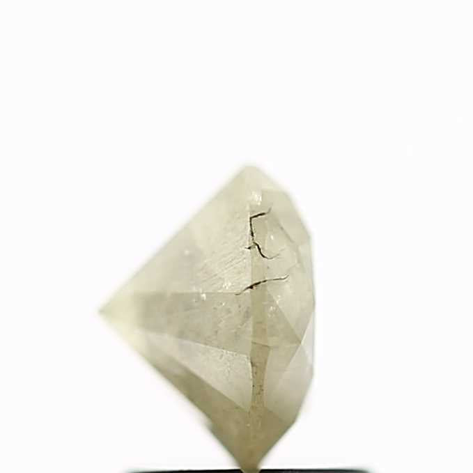 1.44 Carat Fancy Gray Rustic Round Brilliant Cut Natural Loose Diamond