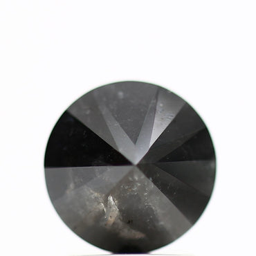 GIA round black certified diamonds