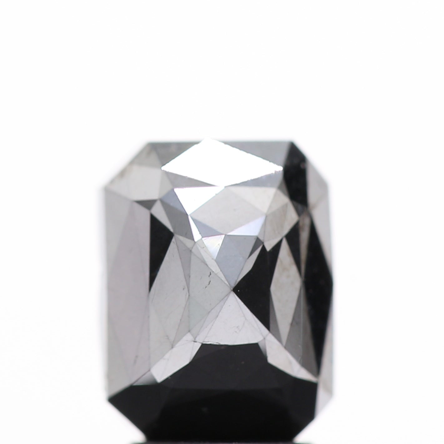 3.18 Ct Natural Black Emerald Single Rose Cut Loose Diamond for Jewelery