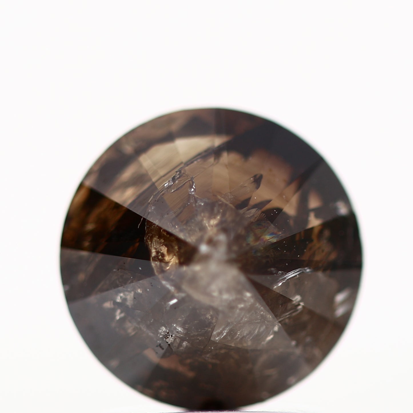 1.70 Carat Fancy Brown Round Shape Brilliant Cut Natural Loose Diamond