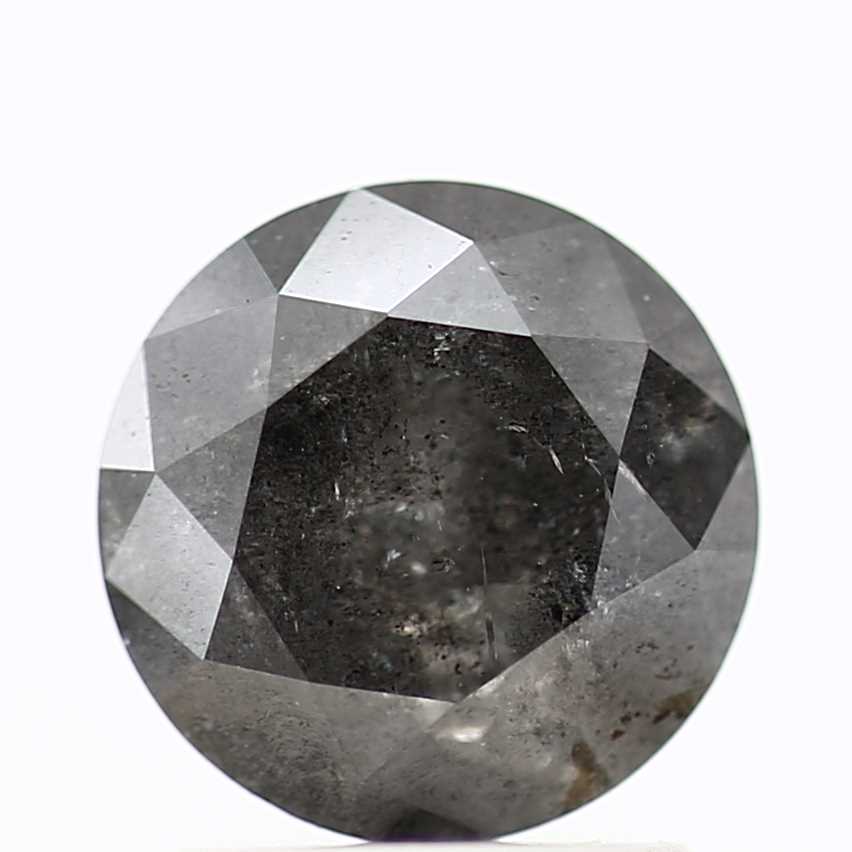 1.50 Carat Fancy Gray Round Shape Brilliant Cut Natural Loose Diamond