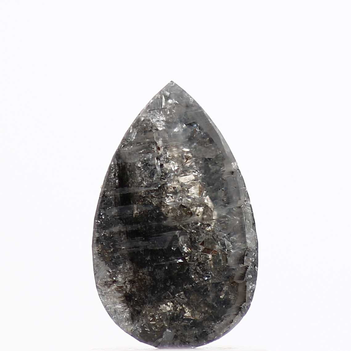 Salt and Pepper Diamond Fancy Gray Color 1.10 CT 8.30 X 5.10 X 2.70 MM Pear Cut Diamond! Natural Loose Diamond ! Christmas Gift for Her