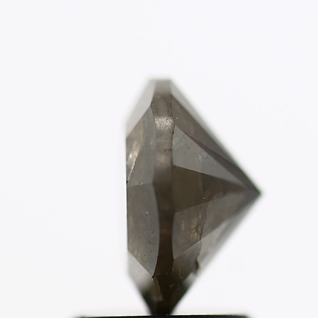 1.54 Carat Gray Rustic Round Brilliant Cut Natural Loose Diamond