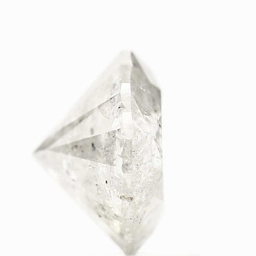 2.51 Carat Fancy Gray Round Cut Salt and Pepper Natural Loose Diamond