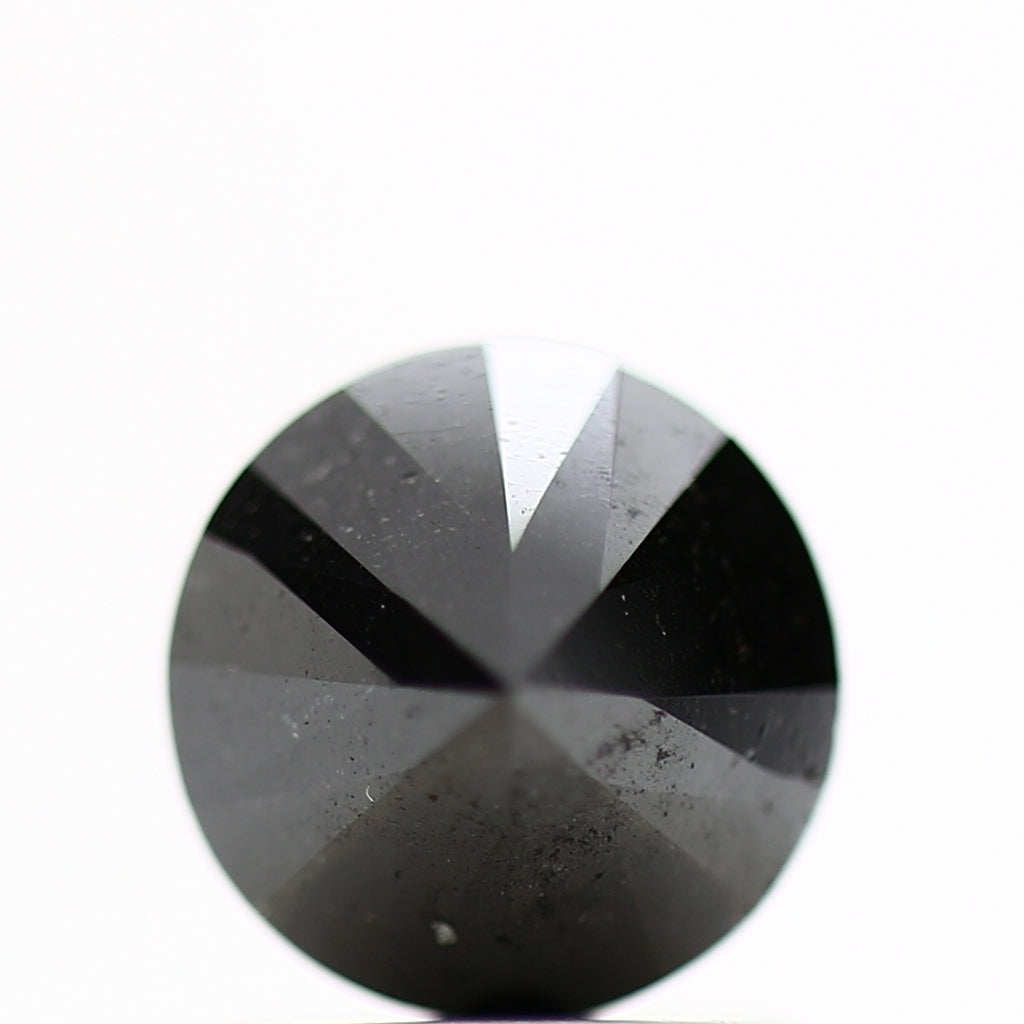 GIA round black certified diamonds