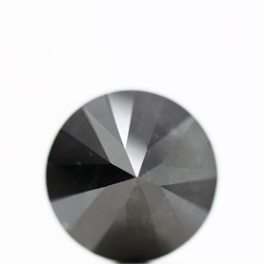 GIA round black certified diamonds